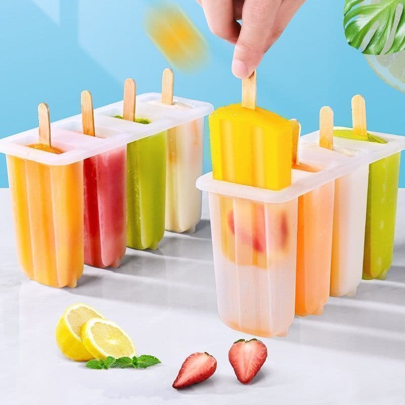 A complete set of homemade ice cream molds, ice cream boxes, popsicles, home-made cute ice cream models