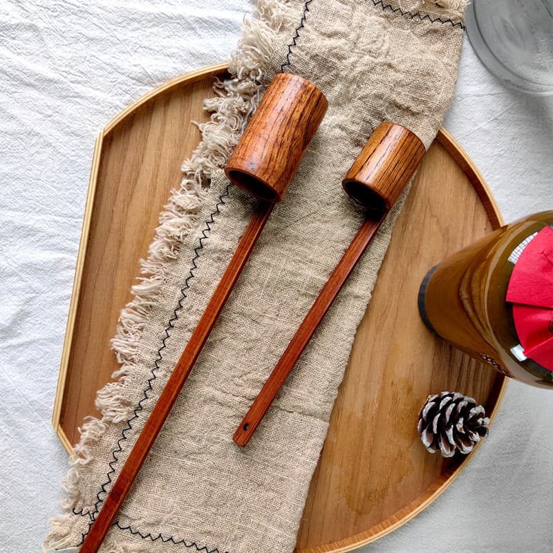 New Arrival Wooden Wine Dipper Scoop Bamboo Wine Ladle Dipper Spoon Wine Server Alcohol Scoop