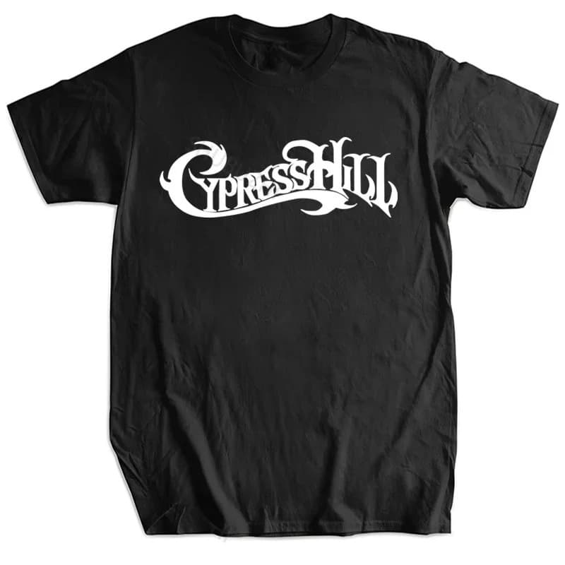 [Cross-border European code] Tshirt Men Crew Neck Tops Cypress Hill Black New