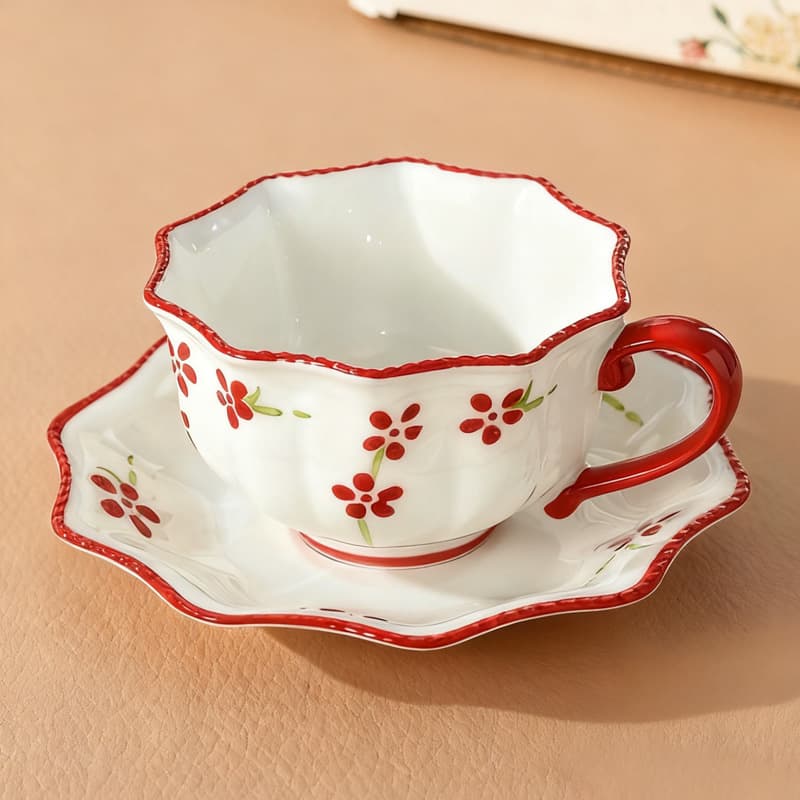 Creative Ceramic Mug with Handle, High-Temperature Resistant, Premium Gift for Office and Home Use, Exquisite Coffee Cup