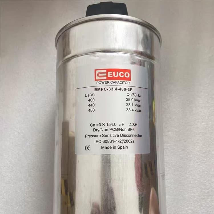 Original box new EMPC-33.4-480-3P 3*154UF 480V EUCO three-phase AC filter capacitor