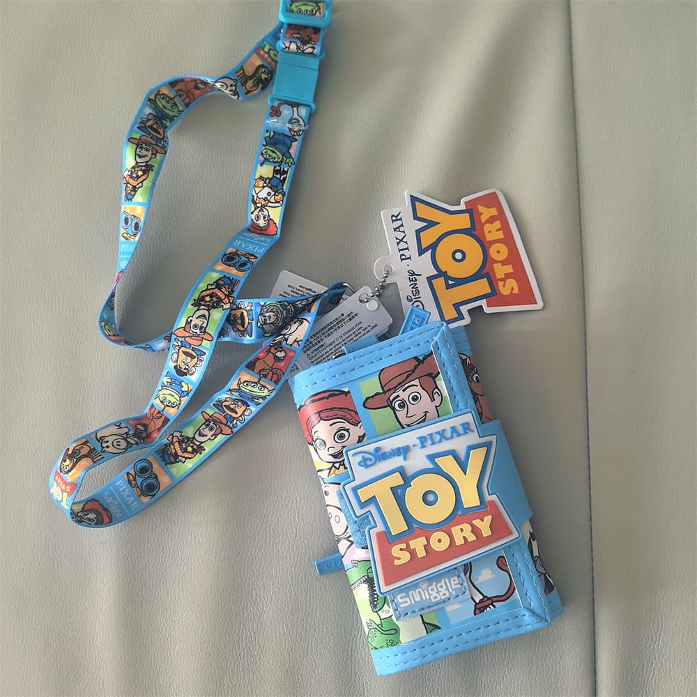 Australian Smiggle Wallet Kids Student Card Holder Lanyard Marvel Rainbow Racing Storage Bag Stitch Gift