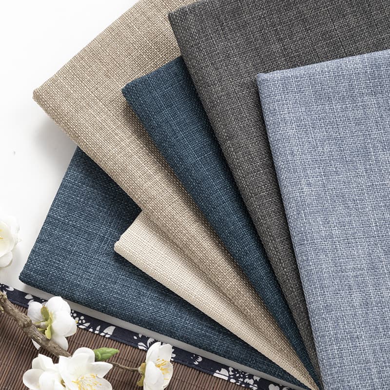 Ready-to-ship linen-like fabric solid color Dolly sofa plain fabric Chinese-style cushion covers, tablecloths, and bag materials.