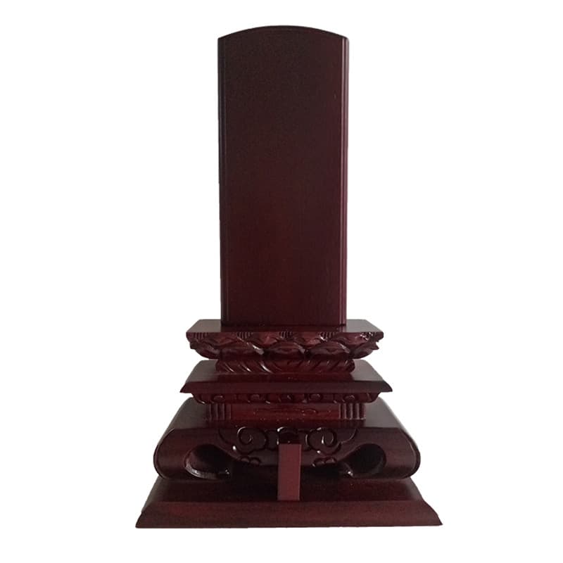 Ancestor Memorial Tablet Solid Wood Worship Spirit Position Deity Position Ancestor Placement Lotus Position Temple Buddhist Hall Ancestral Shrine Supplies Spirit Tablet