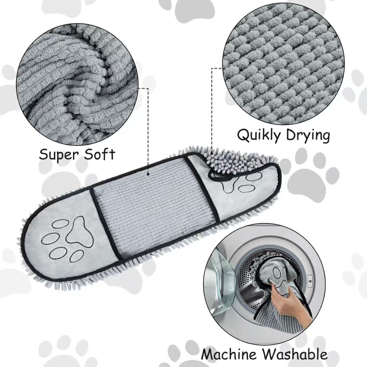 Dog Bath Towel, Absorbent Quick-Dry Bath Towel, Anti-Scratch and Anti-Bite, Thick Handheld Towel, Pet Cleaning Supplies