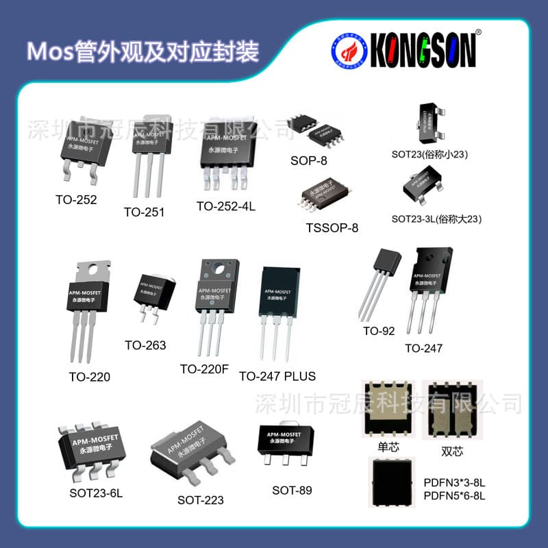 Yongyuan Micro AP6G04S, AP6G03S SOP8 Package N+P MOS Tube 40V Withstand Voltage Low Voltage Motor Applications