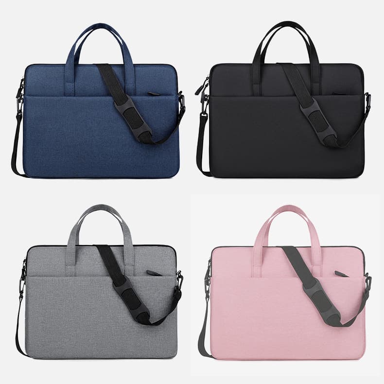 Premium Slim Laptop Sleeve Bag Crossbody Shoulder Portable Women's Computer Bag 14 Inch Handbag Large Capacity