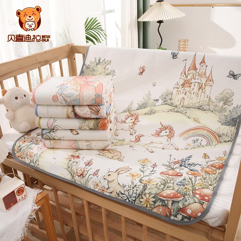 Newborn diaper changing pad, pure cotton, soft and breathable baby mattress, TPU waterproof and leak-proof, suitable for girls' dormitories and menstrual pads.
