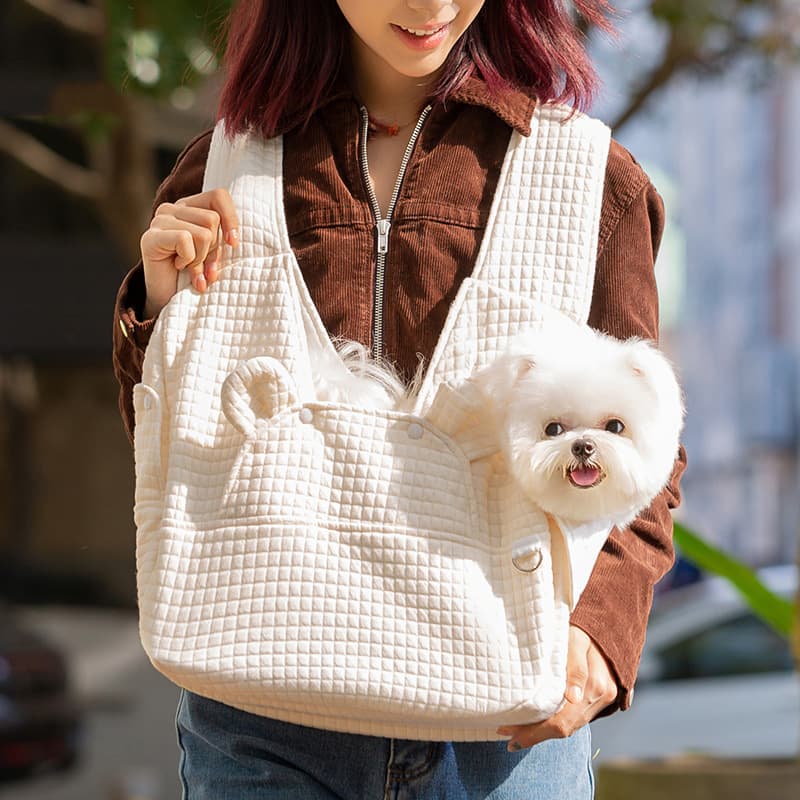 Pet Carrier Portable Dog Bag Simple Cross Chest Bag Small Dog Backpack Adjustable Cat Carrier
