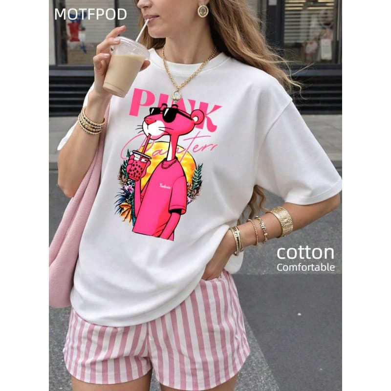 Ouma Pure Cotton Oversize Summer Outfits For Women | Cotton T-Shirt |