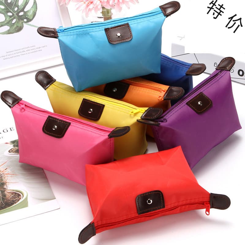 New Candy Color Cosmetic Bag Portable Travel Small Mini Makeup Lipstick Toiletry Shaving Kit Storage Pouch