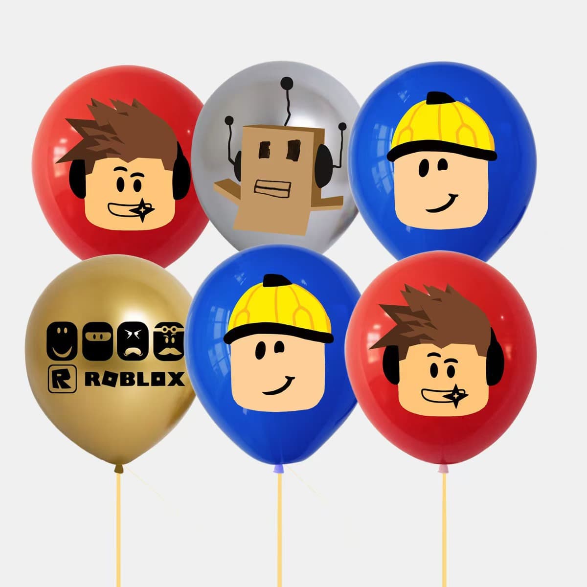 Cross-border Roblox virtual world theme balloon sandbox game birthday party decoration supplies