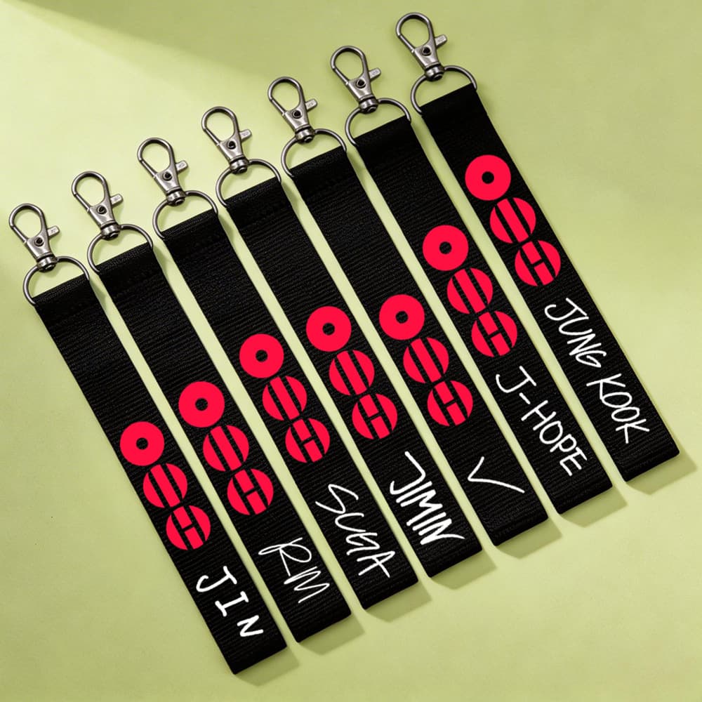 BTS peripheral JIMIN Kim Seokjin name tag keychain Jungkook mobile phone tag lanyard GS31