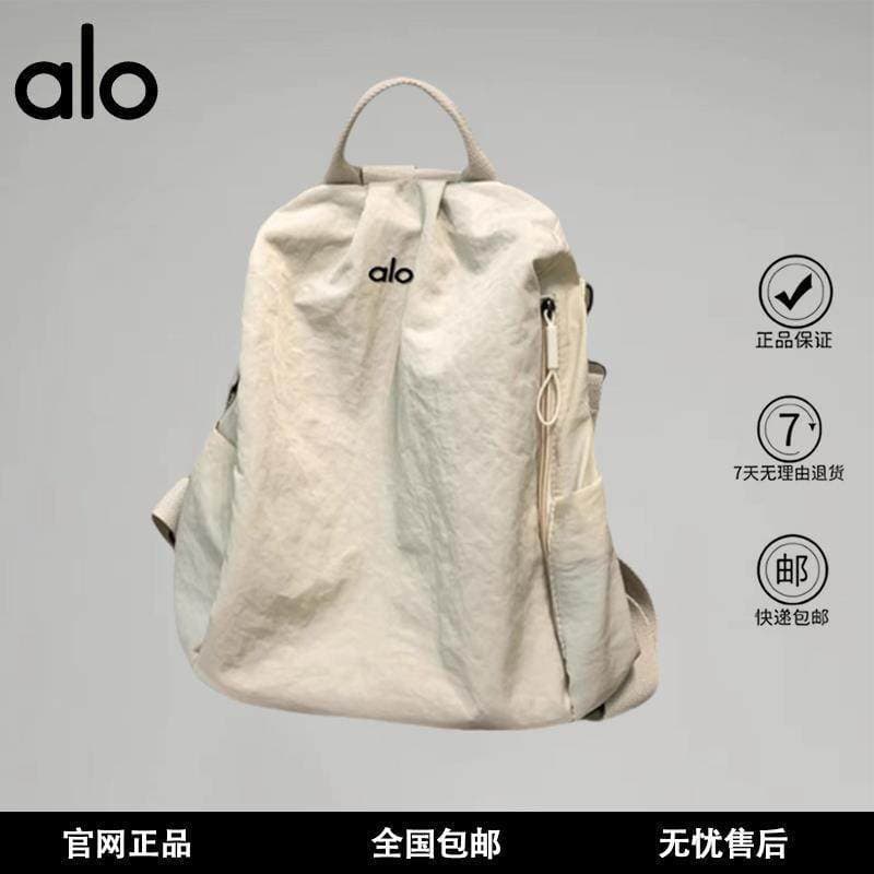 alo 2026 New Lightweight Nylon Canvas Backpack Travel Casual Large Capacity for Women