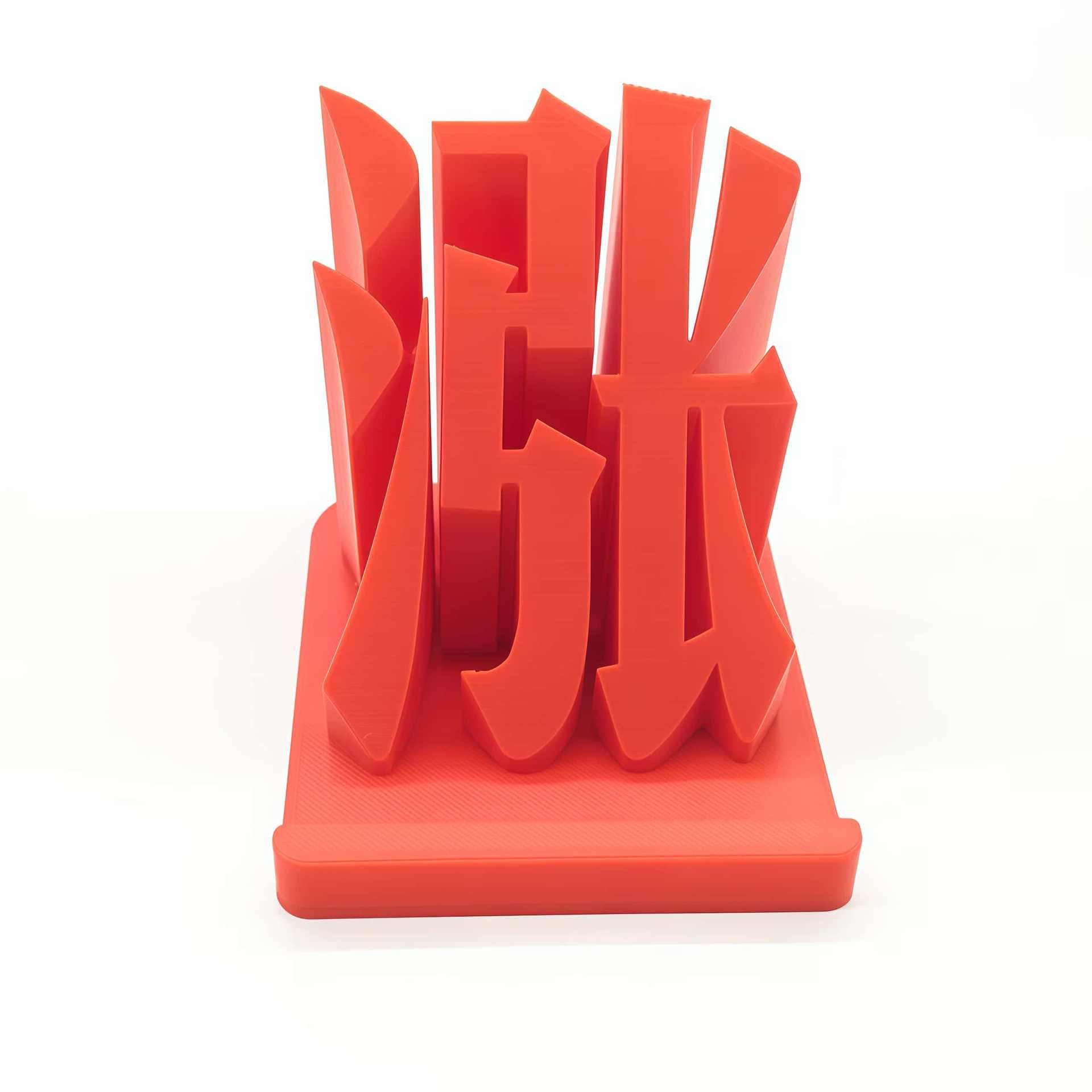 3D printing market price limit mobile phone holder red dazzling shape creative desktop supplies stockholders office small ornaments
