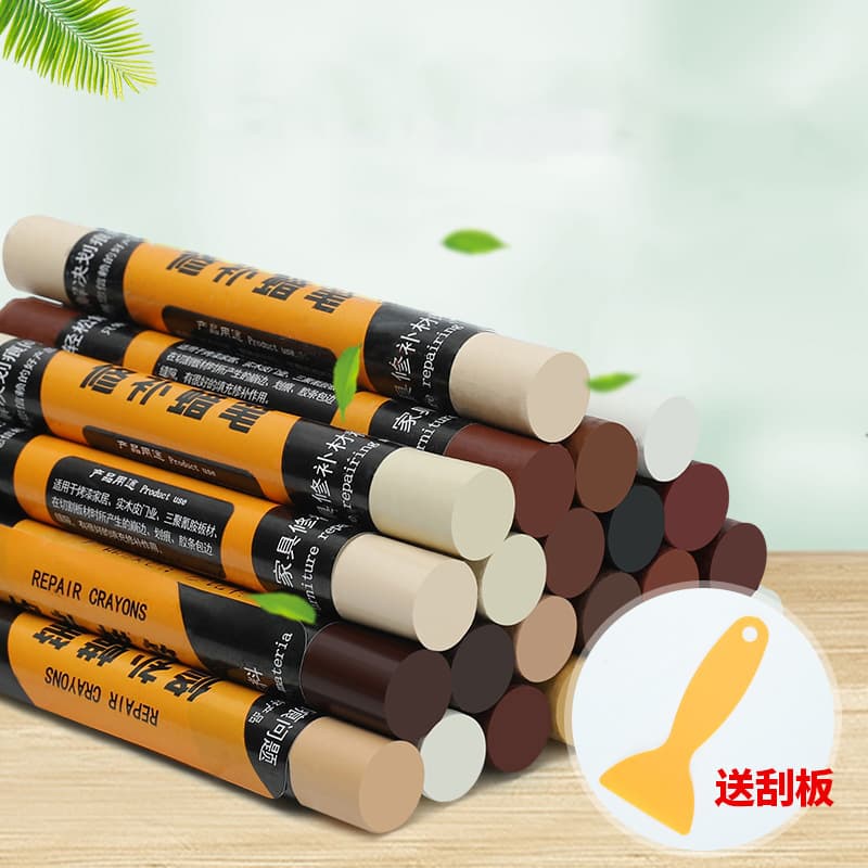 Furniture repair crayon touch-up pen color repair pen wooden furniture touch-up paint nail hole scratch filling furniture repair paint paste