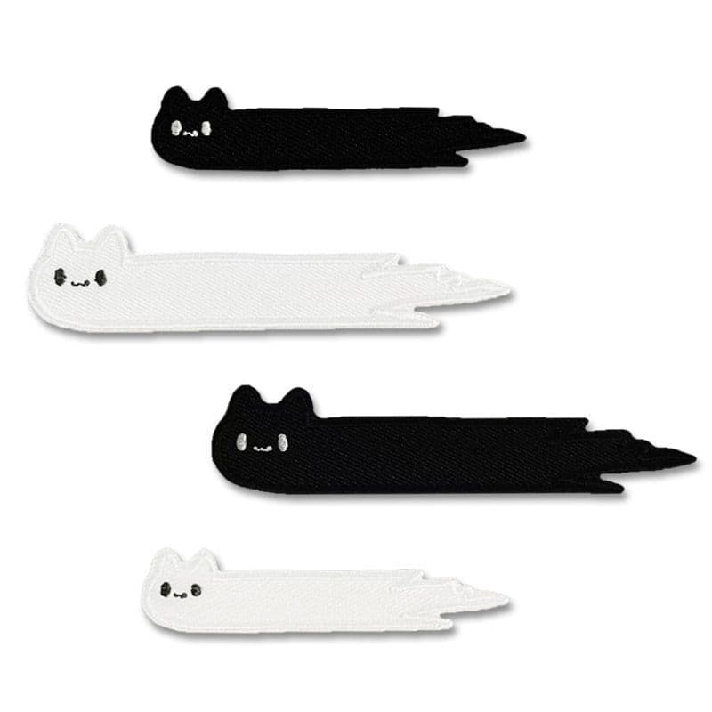 Summer Thin Patch Stickers, Small Cat Embroidery Fabric Patches, Large Clothing and Long Bag Patches, Cute Japanese-style DIY