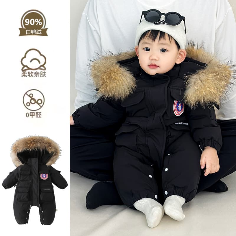 New Starting Point Apparel Baby Winter Clothing Infant Warm Jumpsuit Newborn Outing Down Jacket Carrier