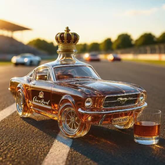 New Independent Site Bestseller Police Car Whiskey Bottle, Mustang Whiskey Bottle