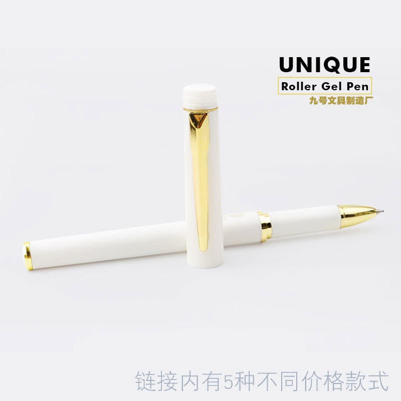 White press gel pen signature pen custom advertising pen custom water pen high-looking pen easy-to-use pen for girls and men