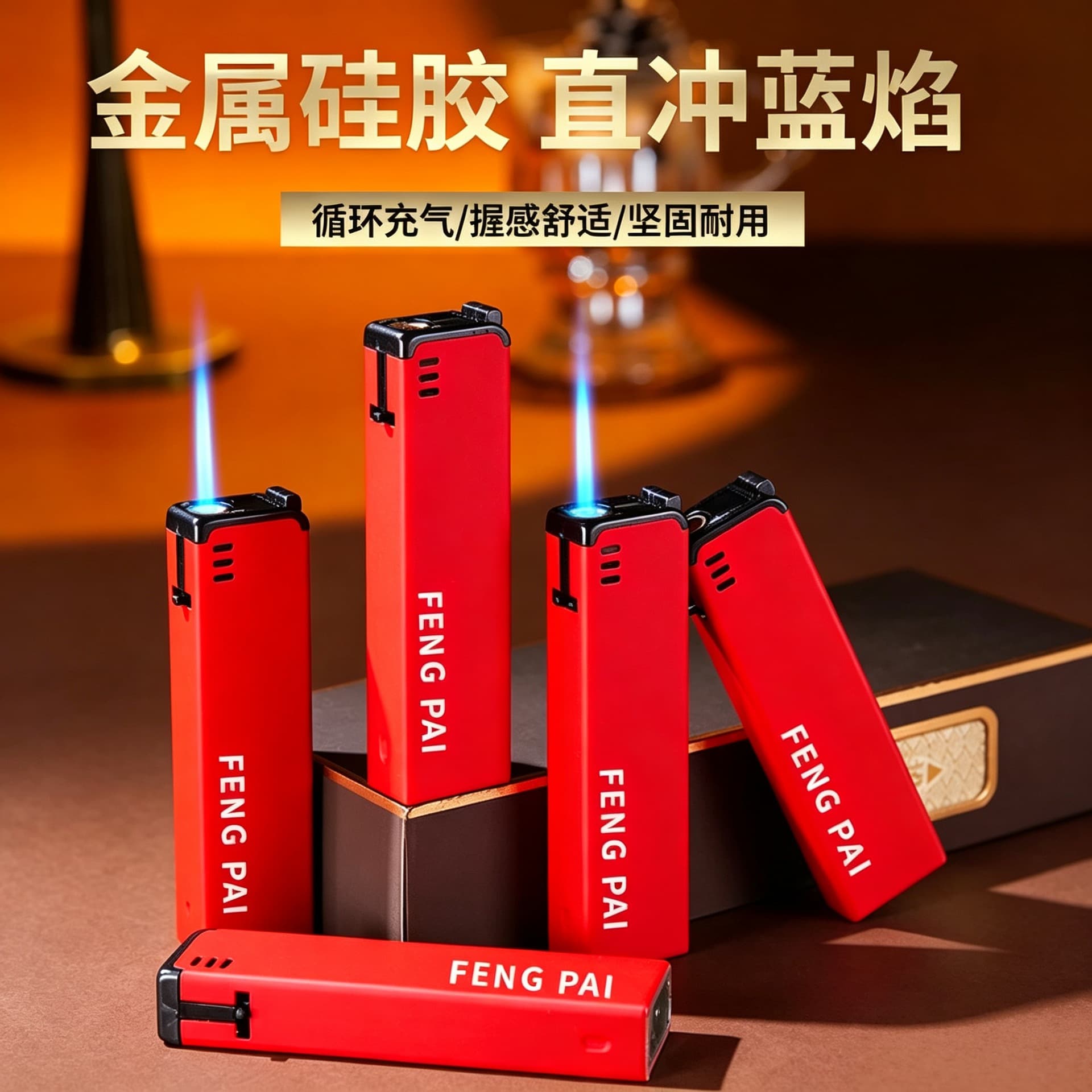 Factory wholesale new metal lighter with LG print, internet-famous high-end disposable windproof lighter, customizable