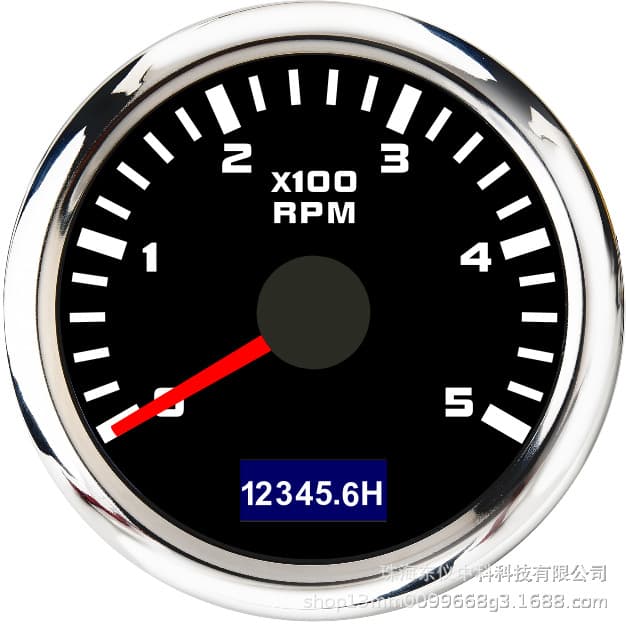 Popular car/boat/civil aircraft tachometer 0-500 RPM 12V/24V
