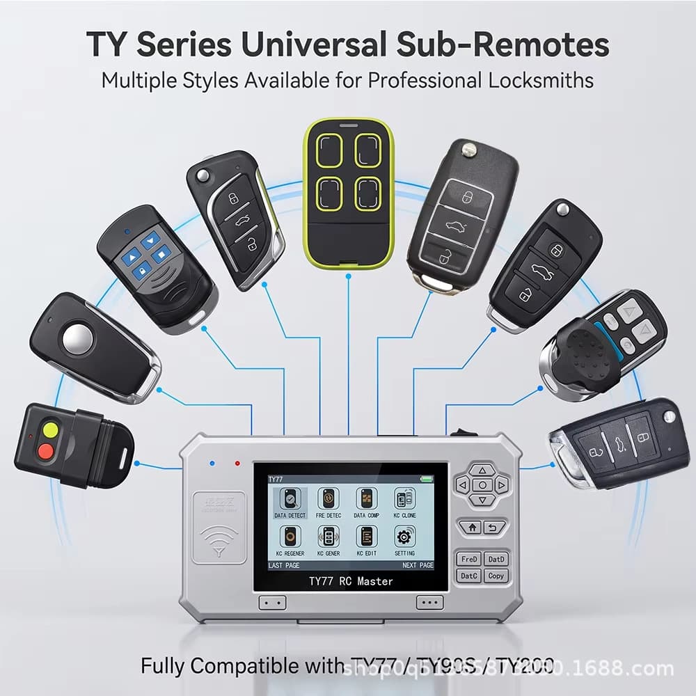 TY200 Easy Operation Universal Remote Programmer TY90s TY77 Car Remote Sub