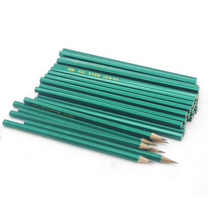 Pencil Wholesale for Elementary Student Stationery, 2B Hexagonal Green Barrel Pencils, Writing and Drawing Pencils, Exam Marking Pencils, HB Pencils