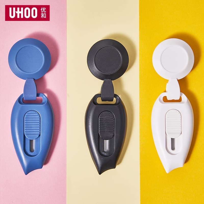 Youhe Mini Utility Knife with Retractable Clip Lanyard, Portable for Cutting Envelopes, Opening Express Packages and Unboxing