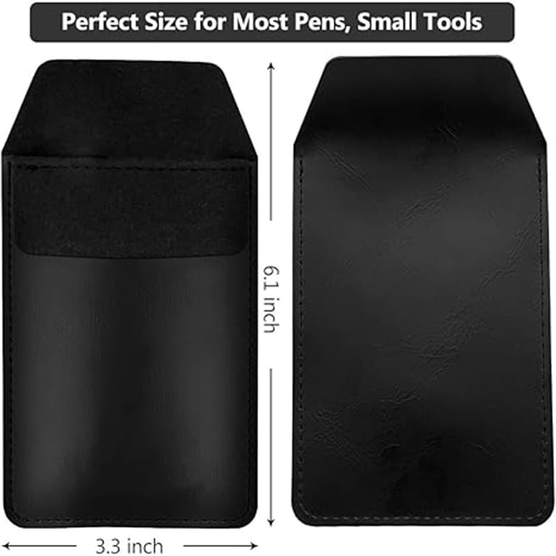 2025 Bestseller Large Capacity Thickened Nurse Pen Pouch, Doctor Fixed Pocket Pen Clip, Portable Leather Medical Pen Pouch