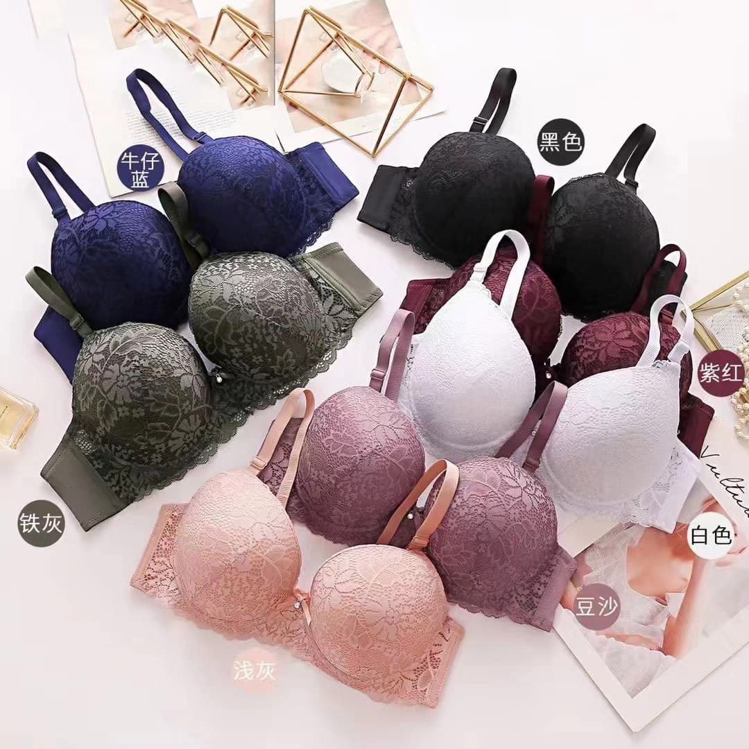 Cross-border Europe and America Push-up Women's Bra Foreign Trade Underwire Thin Lace Sexy Adjustable Plus Size Bra