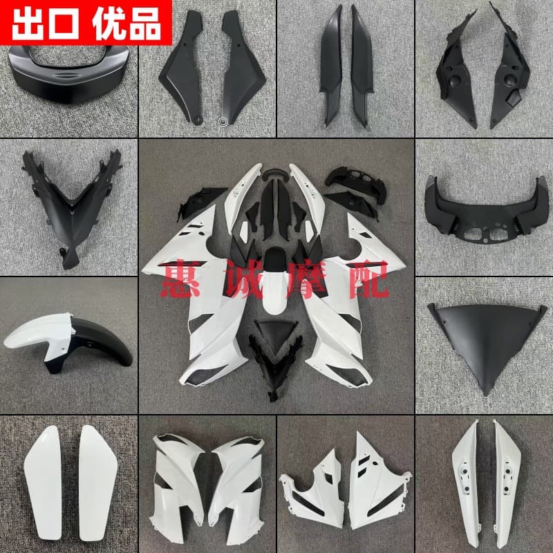 Compatible with Kawasaki Ninja650 ER6F 09-11 Body Fairing Rear Tail Panel Headlight Cover Left and Right Side Panels