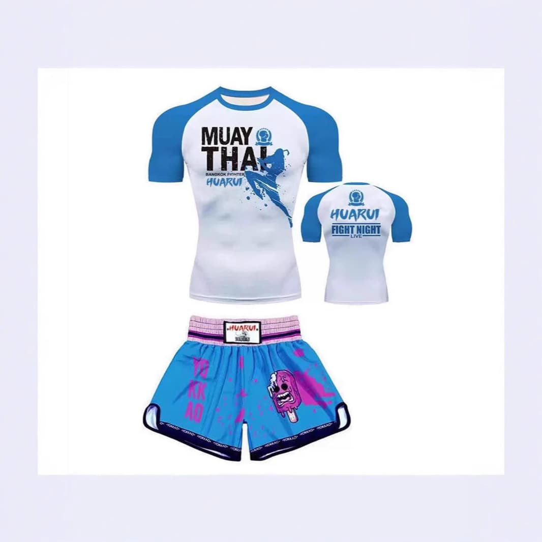 Muay Thai Uniform Tiger Head Quick-Drying T-Shirt Mma Fighting Ufc Mixed Martial Arts Casual Sports Sanda Fitness Training Uniform