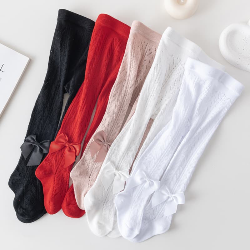 Baby Toddler Tights Summer Mesh Hollow Out 0-2 Years Spanish Bow Girls Bodysuit Baby Leggings