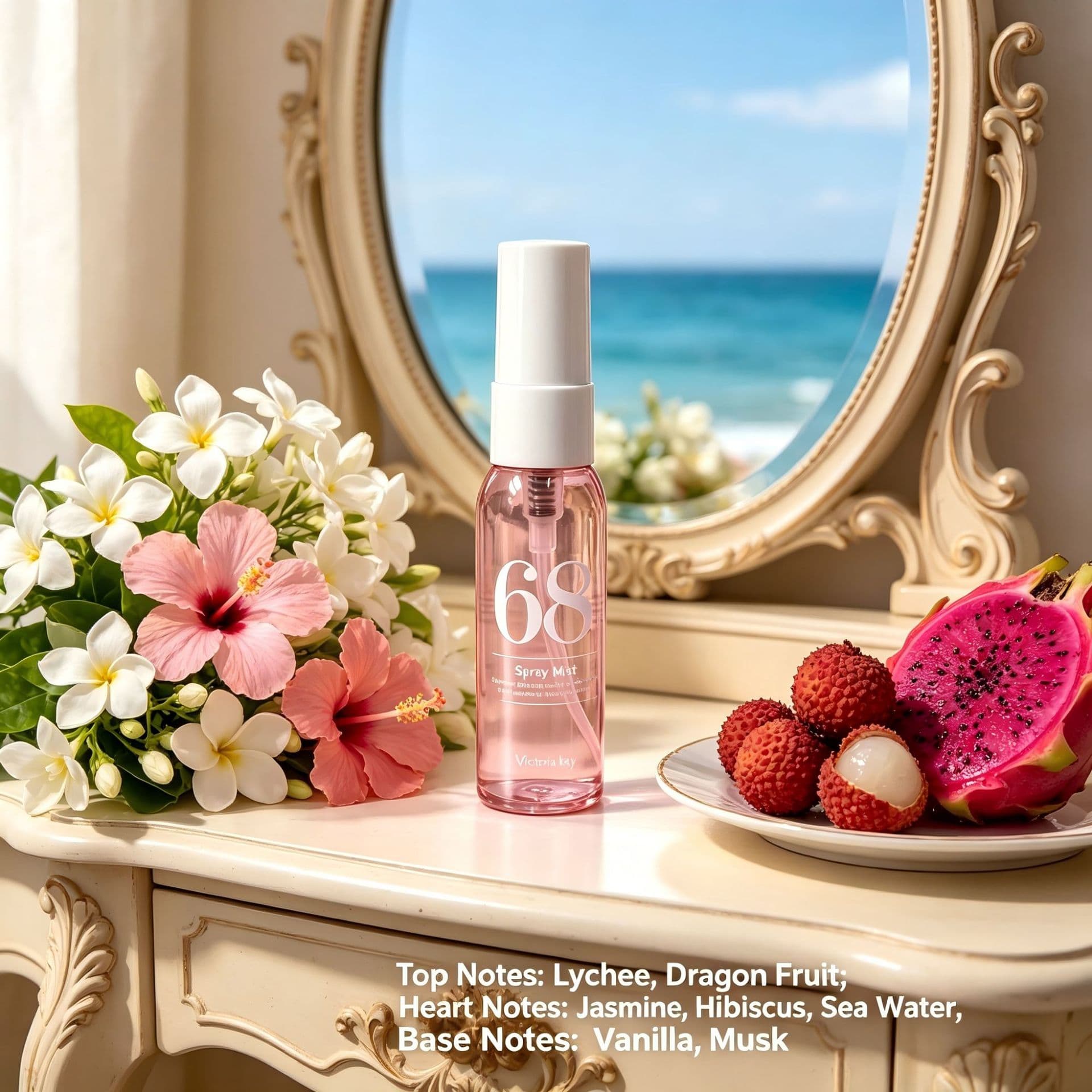 Cross-border Perfume Brand Beach Perfume Gift Set Alcohol-free Digital Fragrance Spray Long-lasting Scent Women's Perfume