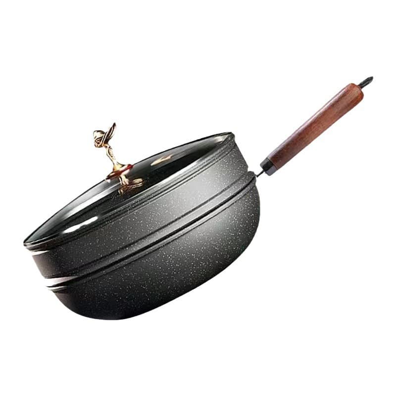Flying Goddess New Non-Stick Frying Pan with Steamer Basket, Multi-Functional Cooking Pot, Factory Wholesale