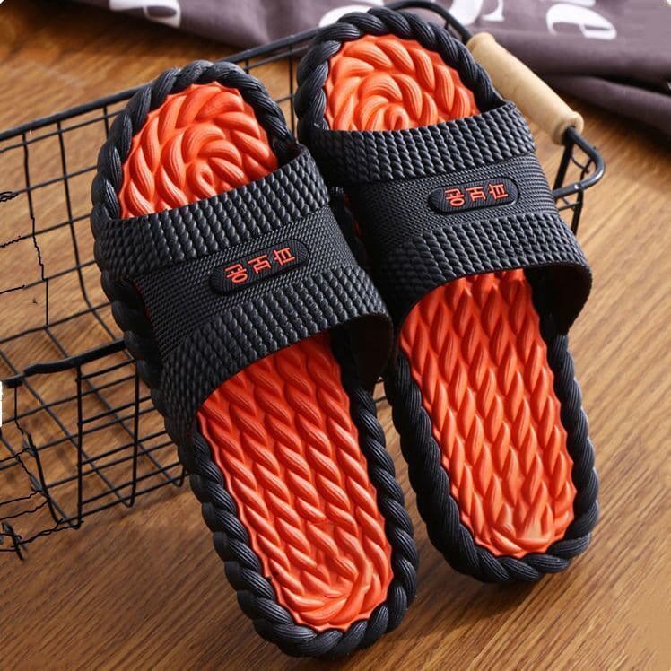 Non-slip Odor-resistant Home Slippers Massage Sandals Bathroom Couple Slippers Plastic Indoor Shoes Men Women