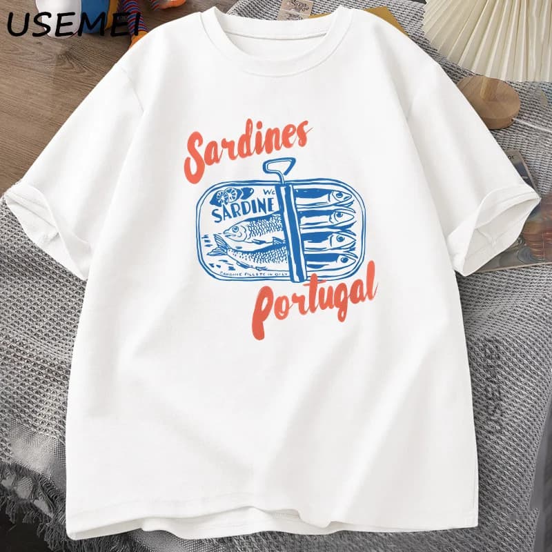 [Cross-border EU Size] Sardines Tinned Fish T-Shirt Portugal Tshirt