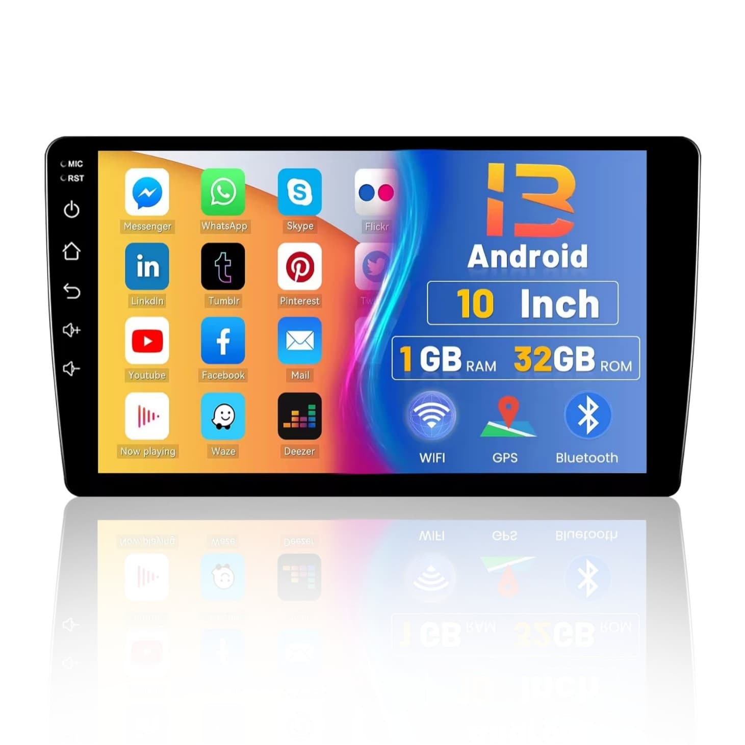 Domestic/Cross-Border 9/10 Inch Universal Android Car GPS Navigation Wireless CarPlay Car Central Control Large Screen