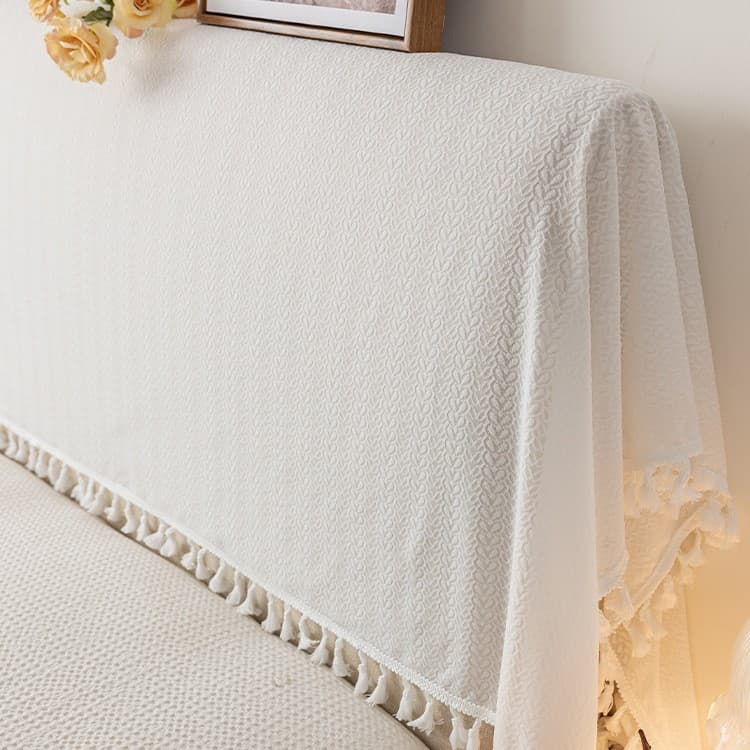 Fabric Soft-Covered Headboard Cover, Headboard Backrest Protective Cover, Dustproof Cover Cloth, Lace Cover Cloth 1.68m
