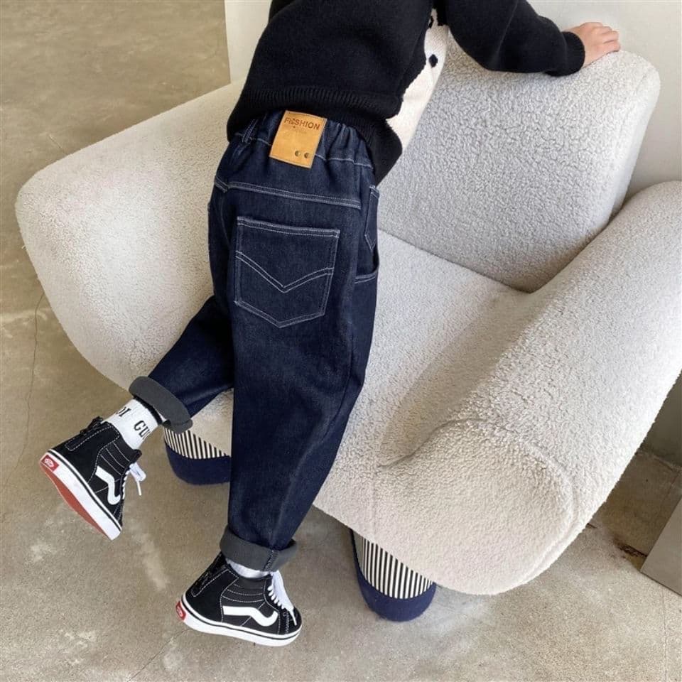Boys' Jeans Spring and Autumn Casual New Style Streetwear Kids Clothing Older Boys Pants Autumn Children's Trousers Dad Pants