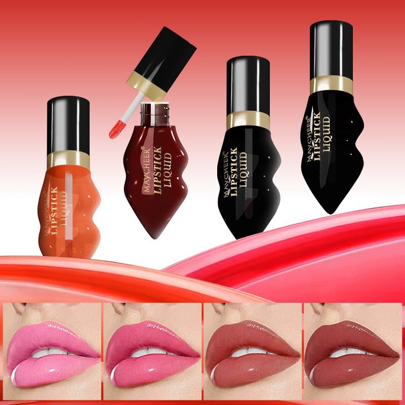 MAYCHEER lipstick water mirror dyed lip liquid lip and cheek dual-use water-glossy non-fading lip glaze European and American cross-border foreign trade