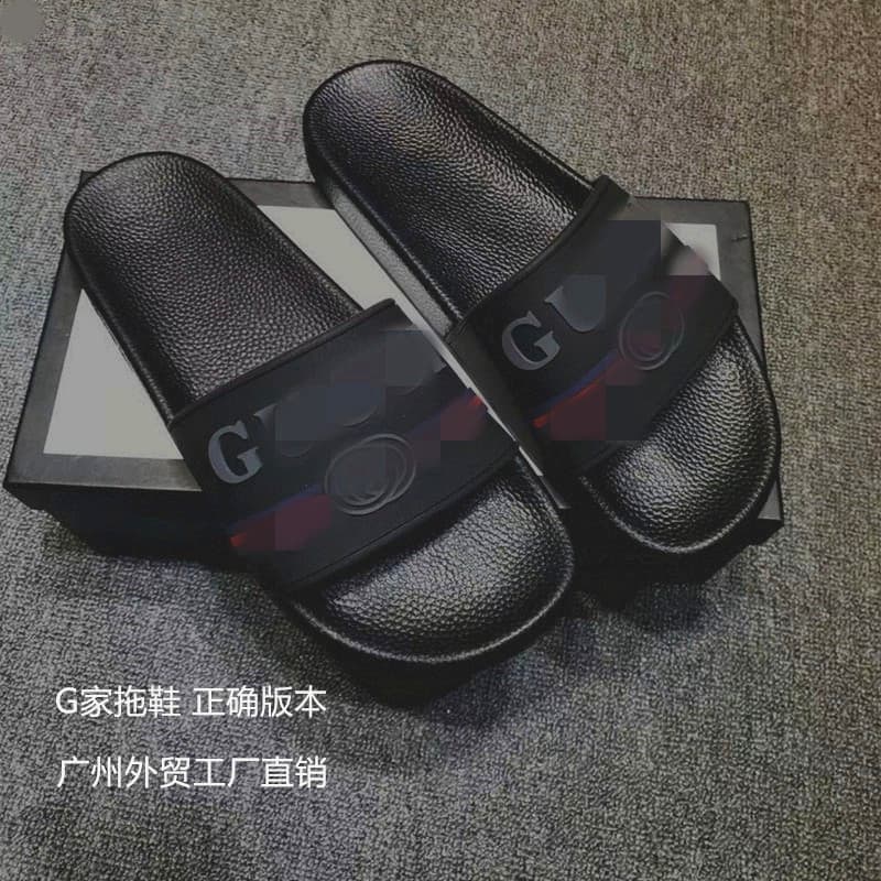 G Brand Striped Letter Embossed Slippers Nigeria Cambodia Phnom Penh Vietnam Outdoor Wear Slip-On Sandals
