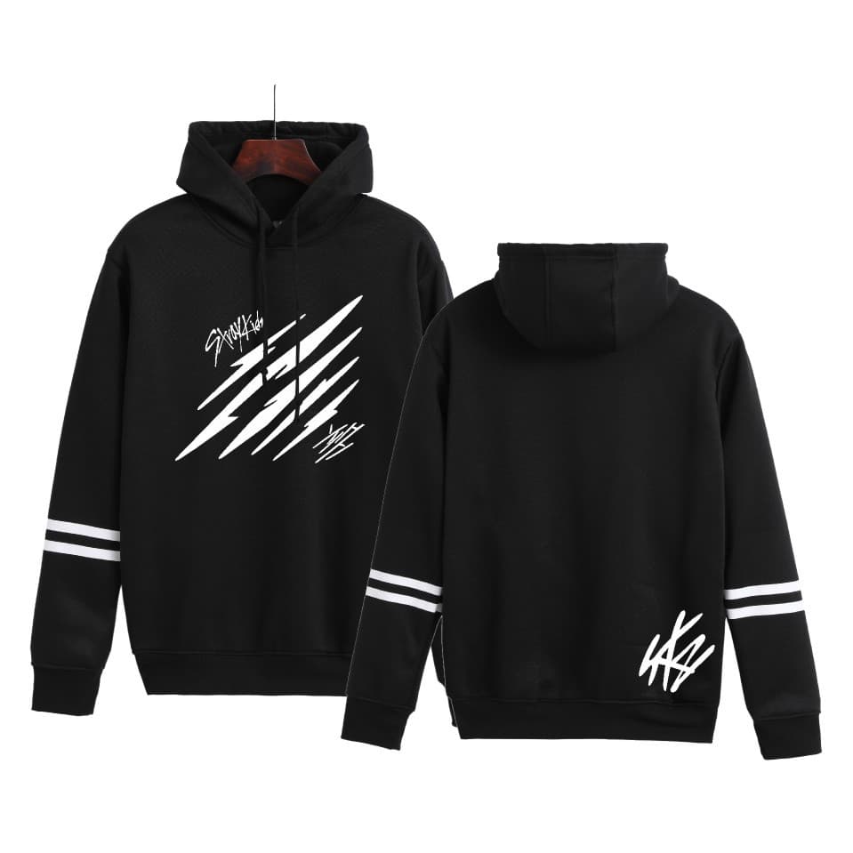 New Cross-Border Stray Kids Merchandise Fashion Casual Loose Unisex Double Rod Zip Hoodie Spring/Autumn