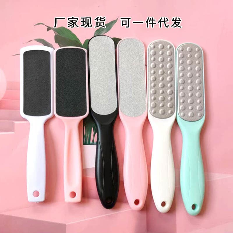 In-Stock Dual-sided Foot File and Grinding Stone, Foot Callus Remover and Exfoliating Tool with Foot Washing Brush