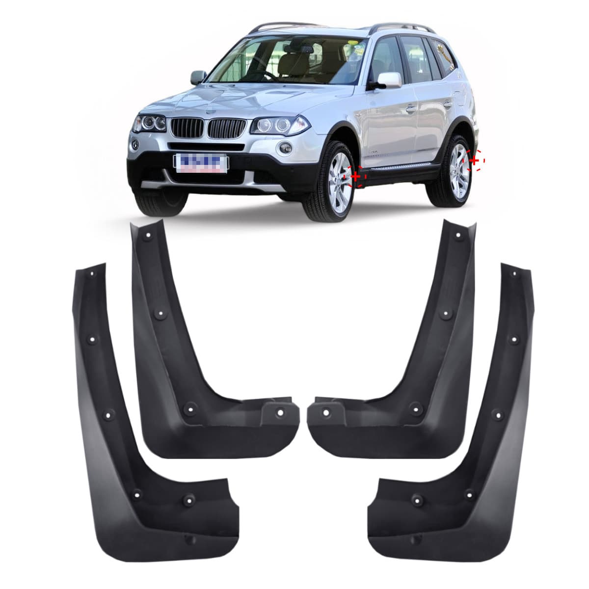 Mud Flaps for 2004-2010 BMW X3 E83