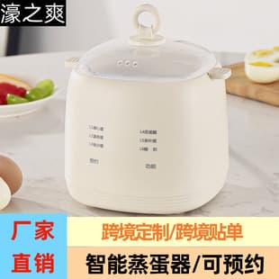 Multifunctional Egg Cooker Breakfast Machine, Dry-Boil Protection, Timer, Auto Shut-Off, Small Steamer for Home and Dormitory, Gift