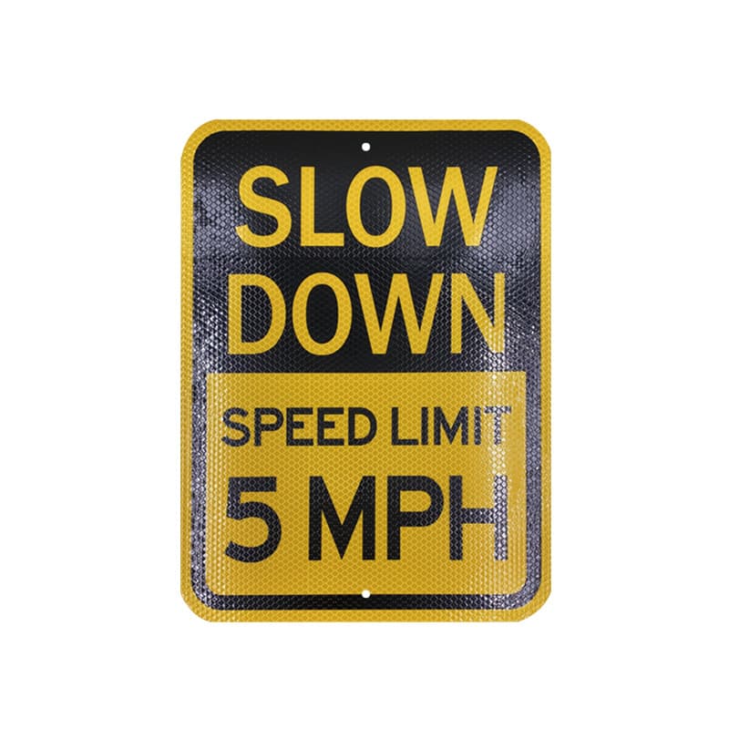 Crystal Color Grid Reflective Aluminum Warning Sign Speed Limit Sign Outdoor New National Standard