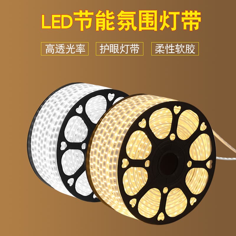 LED Strip Light 2835 Waterproof High Voltage 220V Color Changing 5730 Outdoor Home Engineering Silicone Decorative Light Strip