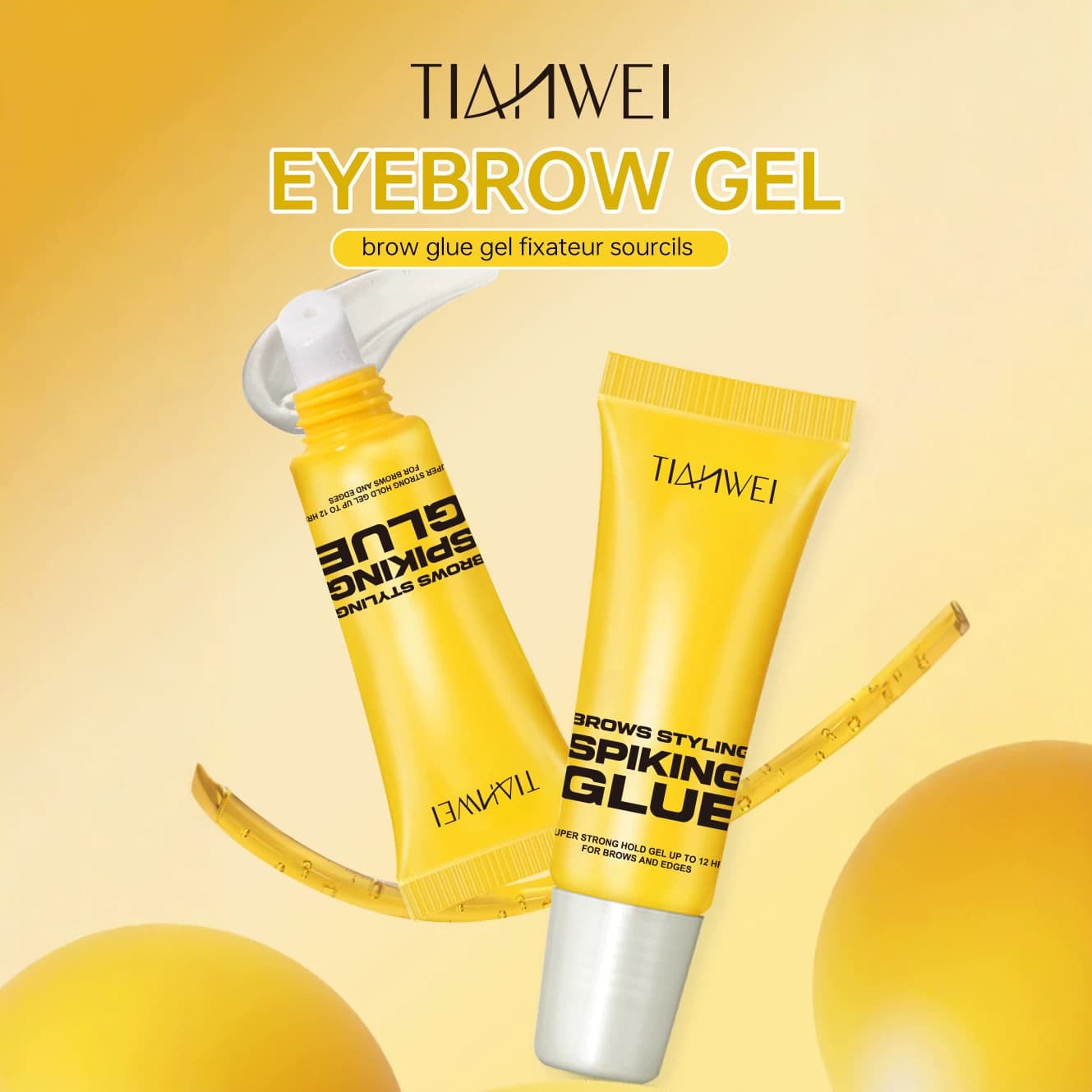 Eyebrow Gel for Shaping and Styling, Natural-Looking, Long-Lasting, Smudge-Proof